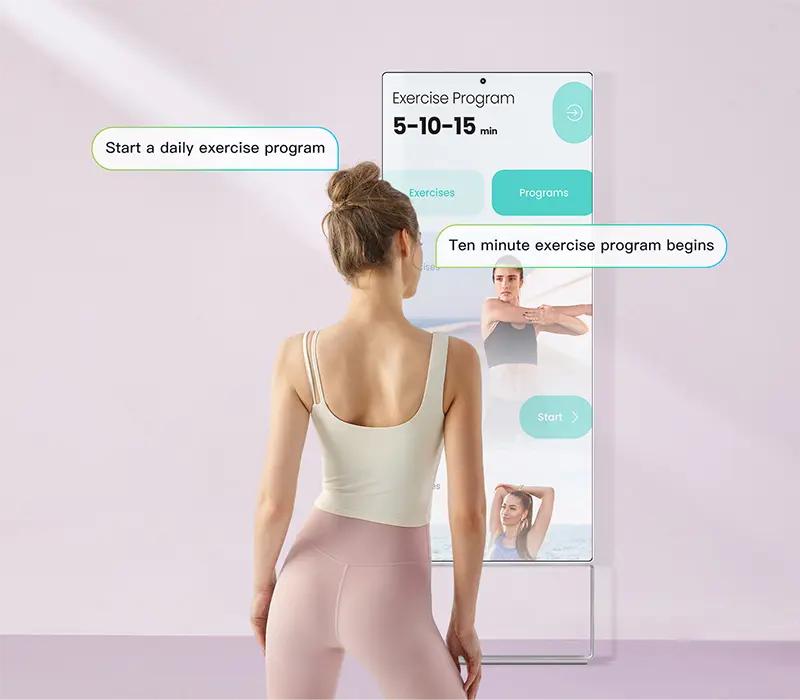 Touch Screen Fitness Mirror