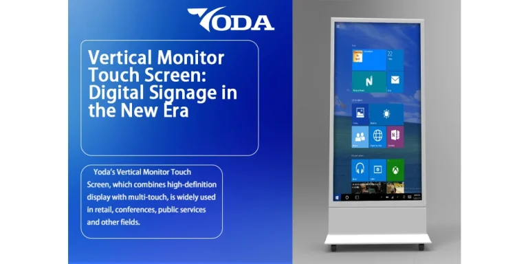 Vertical Monitor Touch Screen: Digital Signage in the New Era