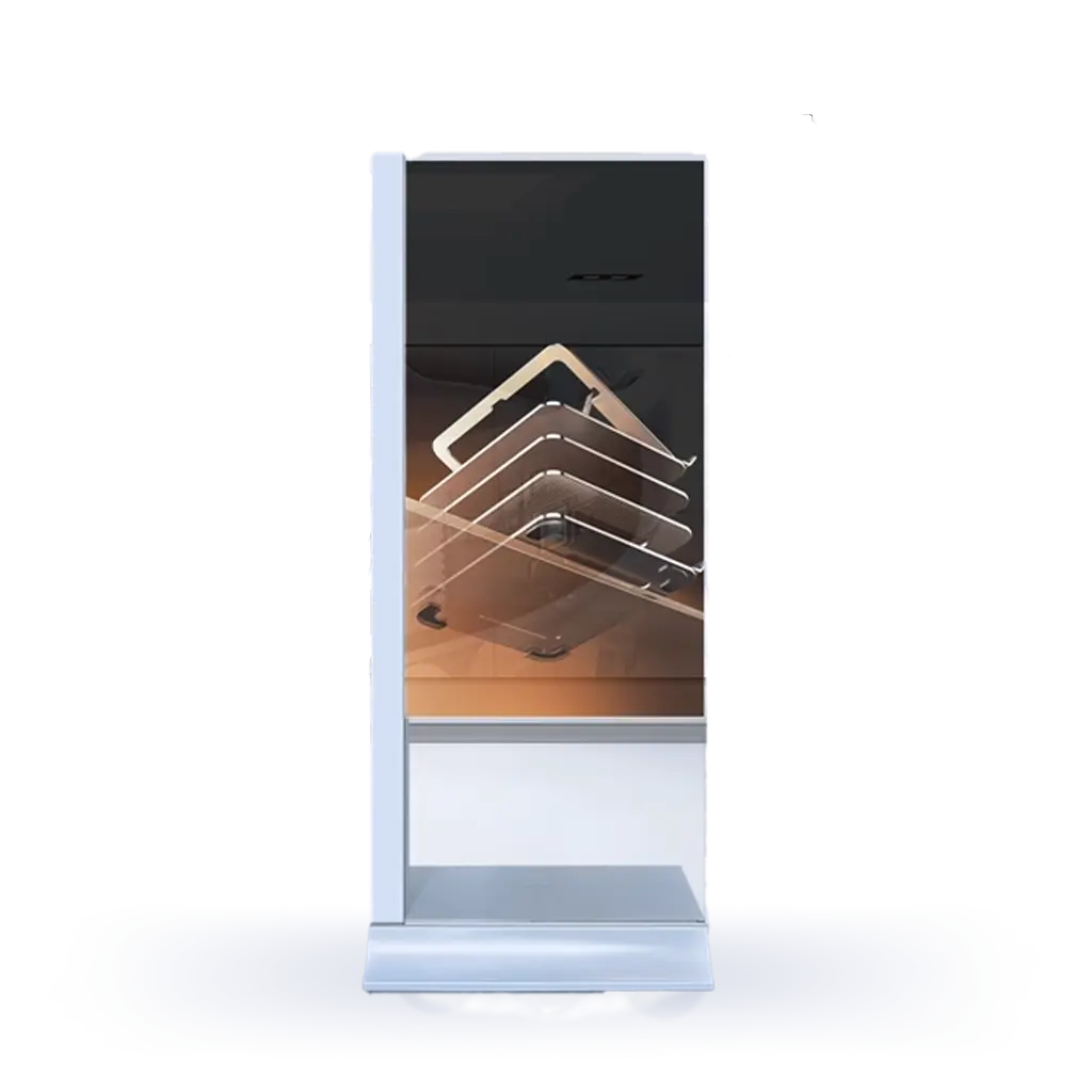 Vertical transparent OLED Monitor