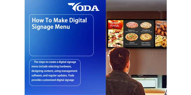 digital signage menu